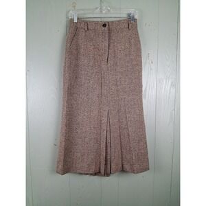 Vintage Esprit Skirt Womens XS Wool Tweed Midi Lined Academy Pockets Prep